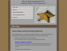 Tablet Screenshot of davisinternationalllc.com